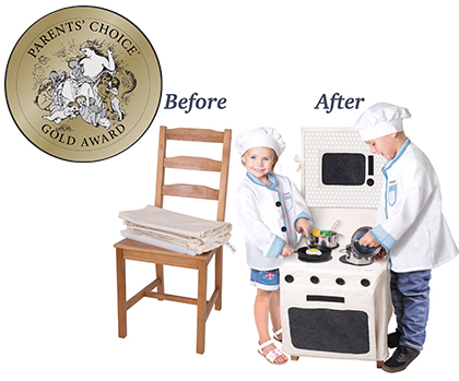 Kangaroo Manufacturing: PopOhVer Stove and County Top Sets • Ages 3+ • $39.99 each